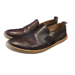 Warfield & Grand Men's Leather Black Slip-on Cabana Loafer Size 10 167721